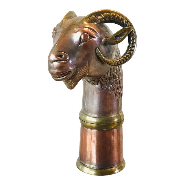 Early 20th Century Ram’s Head Snuff Container For Sale