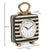 Black Mona Black Striped Standing Accent Clock For Sale - Image 8 of 8