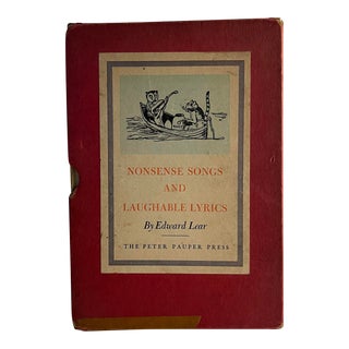 Circa 1960 Nonsense Songs Edward Lear Book For Sale