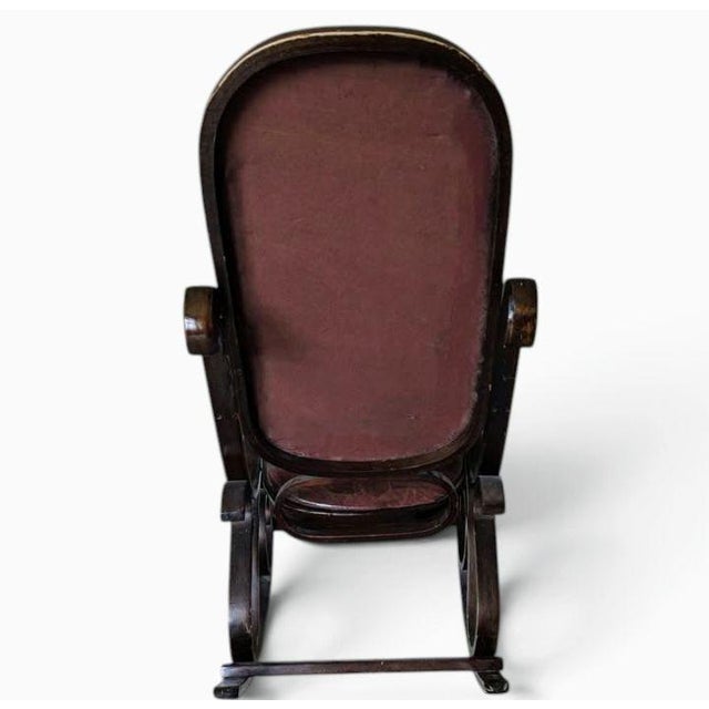 Traditional Timeless Artistry of 1970s Luigi Crassevig Bentwood Rocker - Experience Sculptural Comfort. For Sale - Image 3 of 4