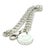Metal 1990s Tiffany & Co Estate Double Chain Bracelet 7.5" Sterling Silver For Sale - Image 7 of 8