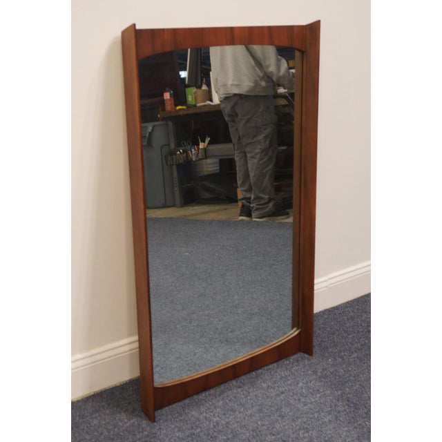 KENT COFFEY Solid Walnut MCM Mid Century Modern 25" Mirror 7704-24 42" High 25.25" Wide 2.25" Deep We specialize in high...
