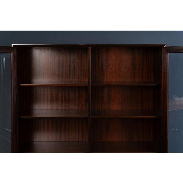 Mid-Century Mahogany Bookcase, 1970s For Sale - Image 6 of 15