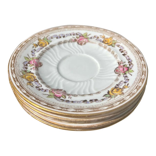 Early 20th Century 4pc-Antique Wedgwood Etruria Saucer Plates For Sale