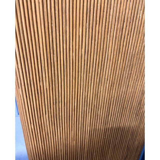 Mid 20th Century Beautiful Vintage Pencil Reed China Display Cabinet Gabriella Crespi Designed and Expertly Refurbished. For Sale - Image 5 of 8