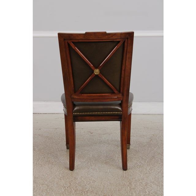 Set of 10 Hickory White French Louis XVI Dining Room Chairs For Sale - Image 10 of 18