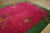 1920s Pink Cerise Floral Vase Antique Chinese Art Deco Carpet 9' X 11' 6'' Knotted Wool Rug For Sale - Image 11 of 12