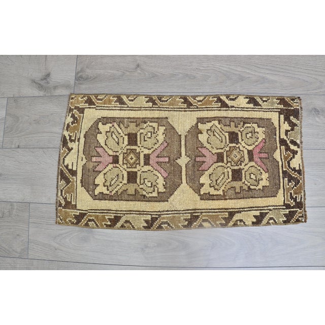1960s Bohemian Anatolian Floral Carpet For Sale - Image 5 of 6