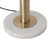 1990s Bloom 3-Light Floor Lamp - Weathered Brass, White Marble Base For Sale - Image 9 of 18