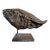 Brazilian Modernist Fossilized Bronze Fish Sculpture on Steel Base by Mário Agostinelli, 1980s For Sale