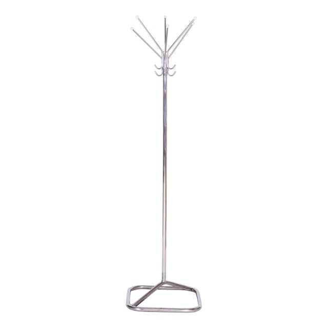 Bauhaus Coat Hanger in Chrome-Plated Steel, Czechia, 1930s For Sale