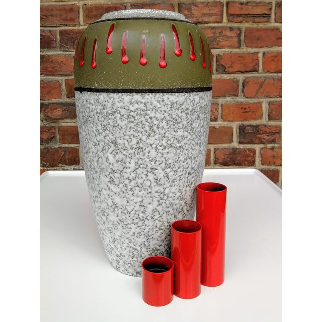 Mid-Century Modern Large Glazed Vase, 1960s For Sale - Image 3 of 7