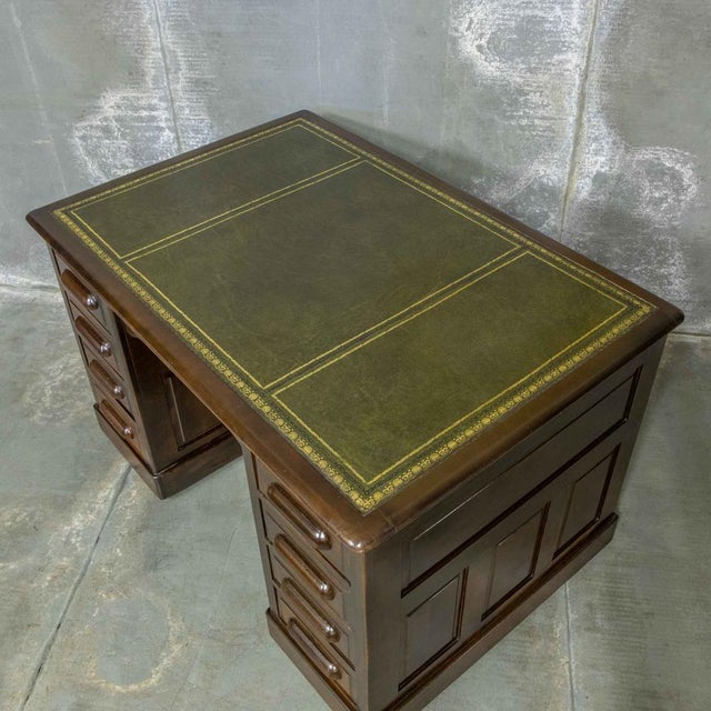 Edwardian Walnut Desk, 1890s For Sale - Image 11 of 14