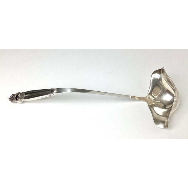 Modern 1960s Large International Sterling Silver Royal Danish Punch Ladle For Sale - Image 3 of 10