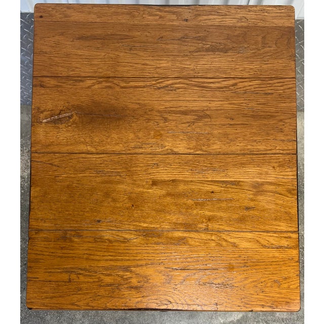 Brown Broyhill Attic Heirlooms Farmhouse Oak Side Table For Sale - Image 8 of 9