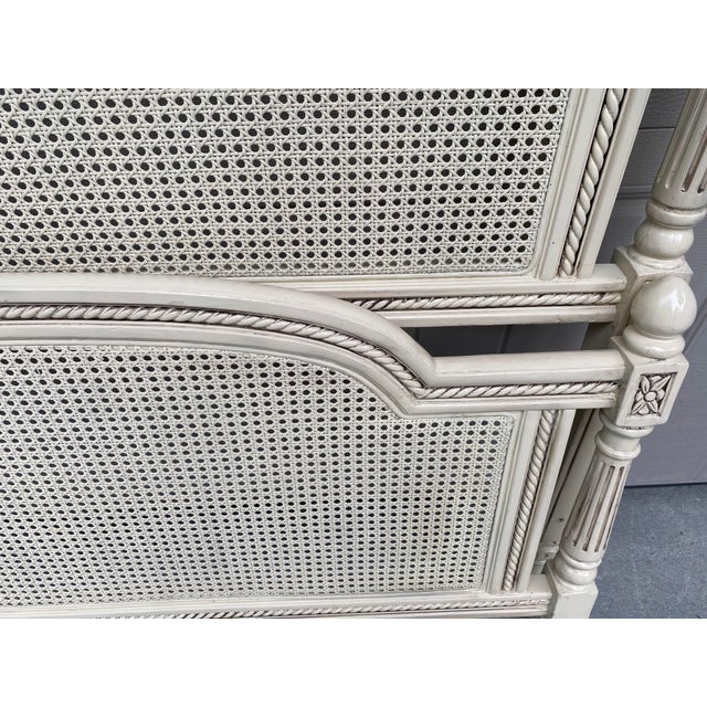 French King Size Cane Headboard and Footboard 2 Pieces Chairish