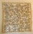 This elegant Chanel silk square scarf features an allover ivory and gray camellia floral print with delicate chain-stitch...