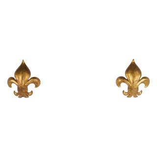Fleur-De-Lys Wall Lights, 1970s, Set of 2 For Sale