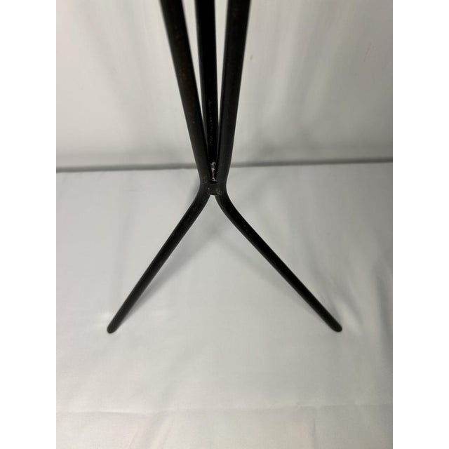 Black Sculptural Tall Floor Candleholders, attributed to Svend Aage Holm Sørensen, Denmark, 1950s60s, Set of 2 For Sale - Image 8 of 9