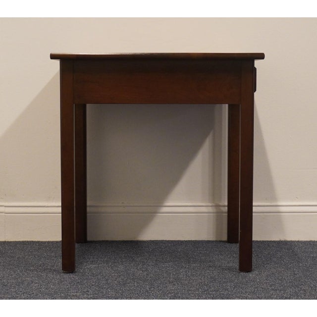 Madison Square Adams County Collection Solid Pennsylvania Cherry Early American Traditional 23" Accent End Table For Sale - Image 9 of 11