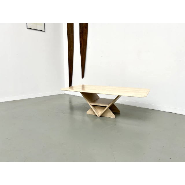 Travertine Coffee Table, Italy, 1970s For Sale - Image 14 of 18
