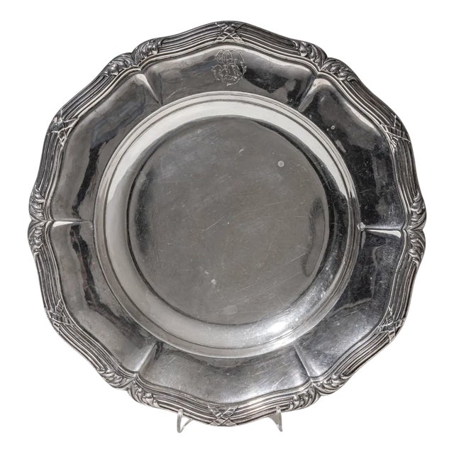 Large Silver Plate by Odiot For Sale