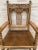 19th-Century French Carved Oak Turned Wood Armchair For Sale - Image 6 of 12