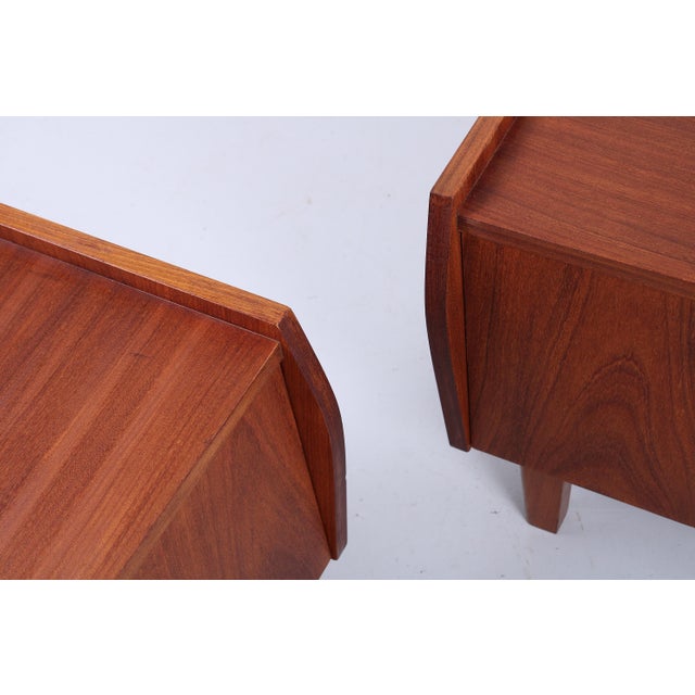 Vintage Danish Nightstands in Teak from Fristho, 1950s, Set of 2 For Sale - Image 13 of 15