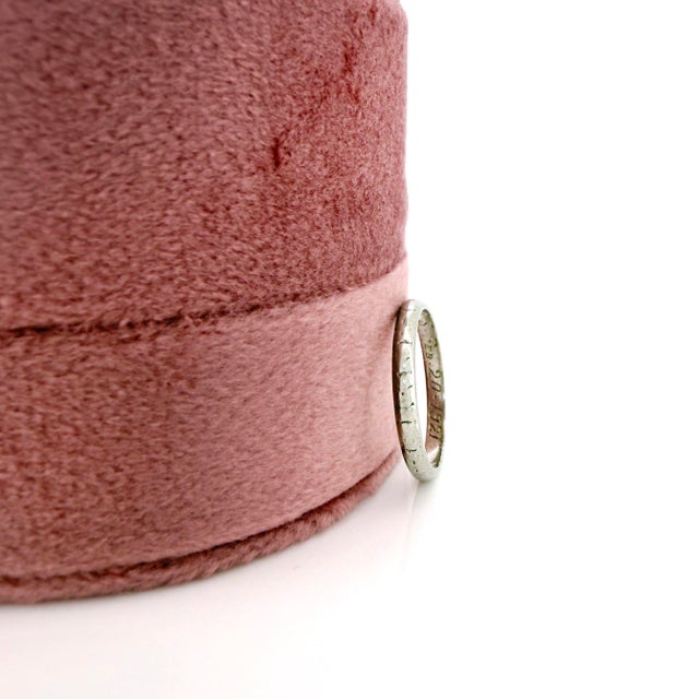 Art Deco Antique Platinum Wedding Band, Stacking Ring, Size 5 For Sale - Image 10 of 10