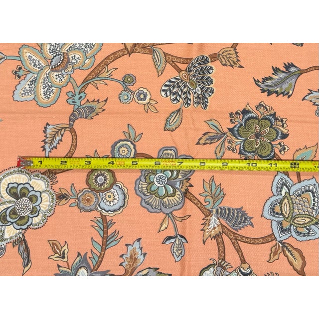 1980s 1981 "Raleigh" Jacobean Floral Fabric by Interior Fabric Design, 35"x51" For Sale - Image 5 of 5