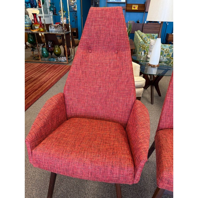 1960s Mid Century Modern Walnut Compass Dining Set by Adrian Pearsall for Craft Associates - Set of 5 For Sale - Image 10 of 12