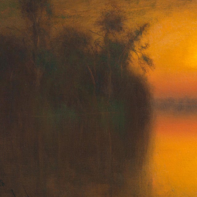 'The Sacramento River, Rio Vista, 1919' by James Everett Stuart, California, Bohemian Club, White House, San Francisco School of Design For Sale - Image 4 of 12