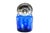 Blue Glass Jam Jar with Engravings and Silver Lid with Floral Motifs For Sale - Image 9 of 9