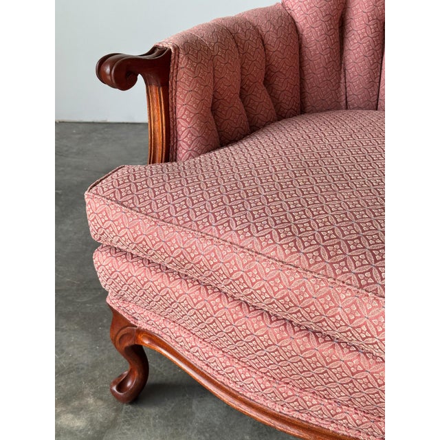 Mid-Century French Provincial Channel-Back Armchair For Sale - Image 16 of 17