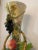 1960s Large Vase Majolica Pottery With Apple & Grapes Tree Branches For Sale - Image 4 of 13