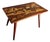 1950's Indian Rosewood & Bone Inlay Coffee Table Bench Removable Legs Serving Tray For Sale