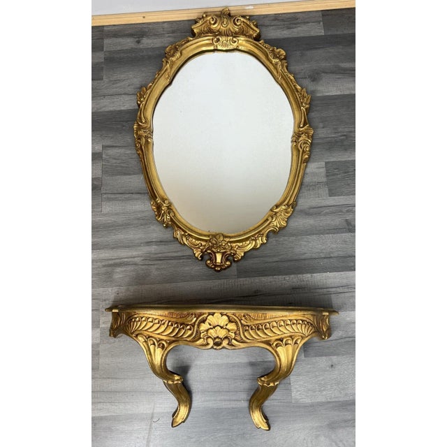 French Mirror with Console For Sale - Image 12 of 12