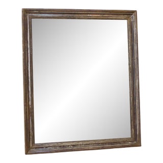 Antique Dark Silverleaf Mirror For Sale