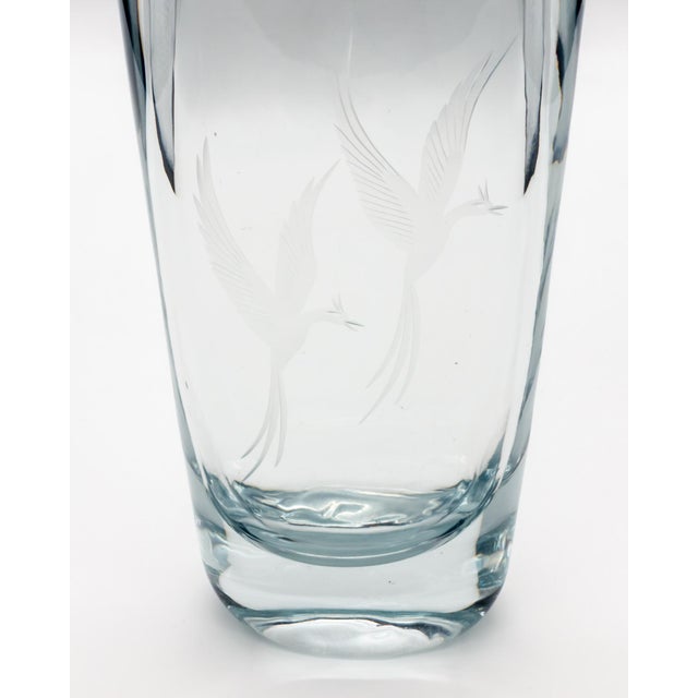 Birds of Eden Glass Vase attributed to Asta Strömberg for Strömbergshyttan, 1960s-70s For Sale - Image 6 of 11