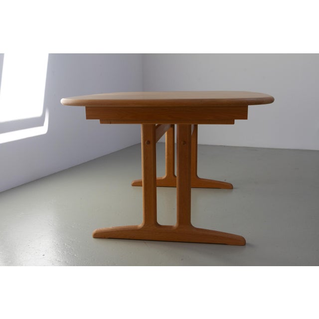 Danish Modern Oak Extendable Dining Table by Gangsø Møbler, 1970s For Sale - Image 11 of 18