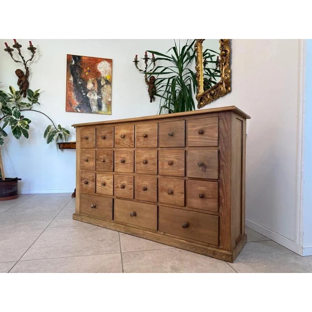 Wood Farmhouse Biedermeier Chest of 21 Drawers For Sale - Image 7 of 17