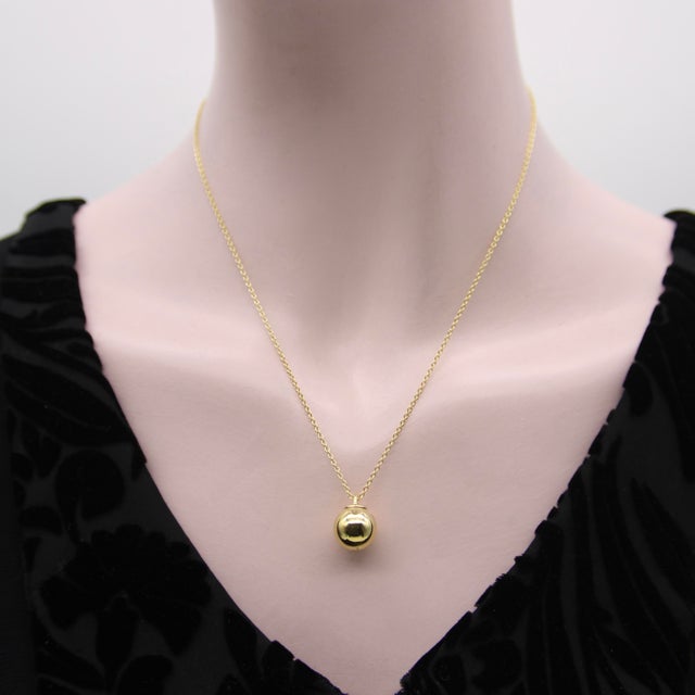 Metal Tiffany & Co. 18k Gold Ball HardWear Pendant Necklace For Sale - Image 7 of 9