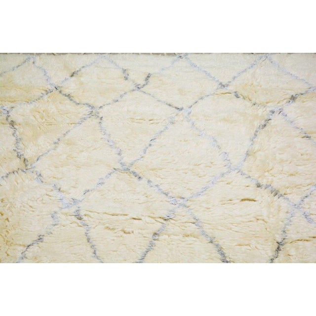 Moroccan Modern Hand Knotted Wool Rug, 10'x14' For Sale In New York - Image 6 of 6