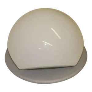 Lulu 1990s Modern Table Lamp by Itre Milky White Glass.
