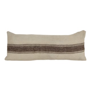 Turkish Hemp Kilim Pillow Cover For Sale