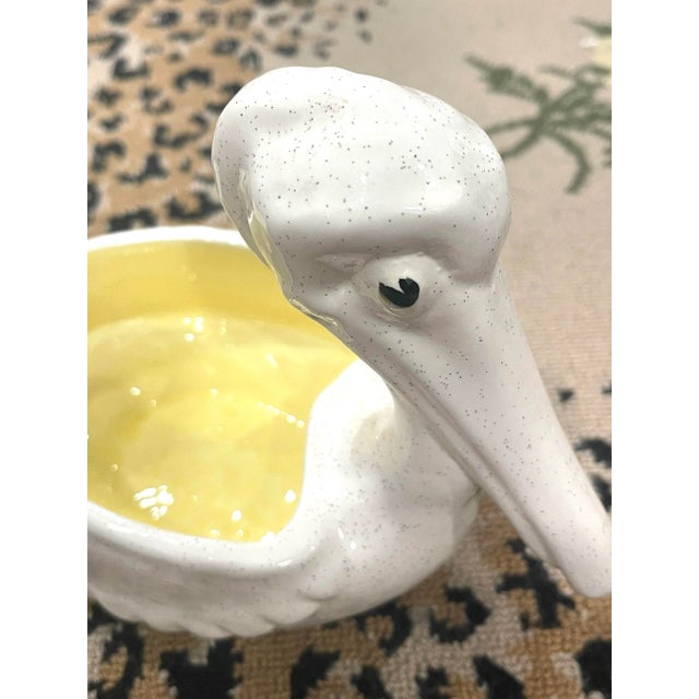 Ceramic Dodie Thayer Signed Pelican Cachepot/Bowl For Sale - Image 7 of 13