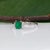 Metal Colombian Emerald Ring With Earth-Mined Diamond Accents: Solid 14k Gold, Size 6.75 For Sale - Image 7 of 10