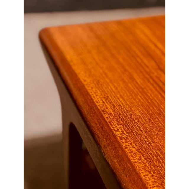 Teak Coffee Table with Rattan Rack, 1960s For Sale - Image 13 of 17