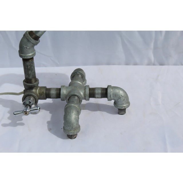 Modern Modern/Industrial Custom Made Pluming Lamp Galvanized Pipes For Sale - Image 3 of 8