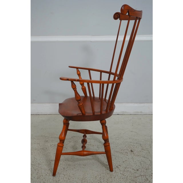Traditional Warren Chair Works Bench Made Windsor Armchair For Sale - Image 3 of 12